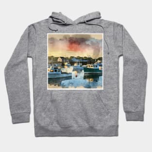 Lobster Boat Safe Harbor Hoodie